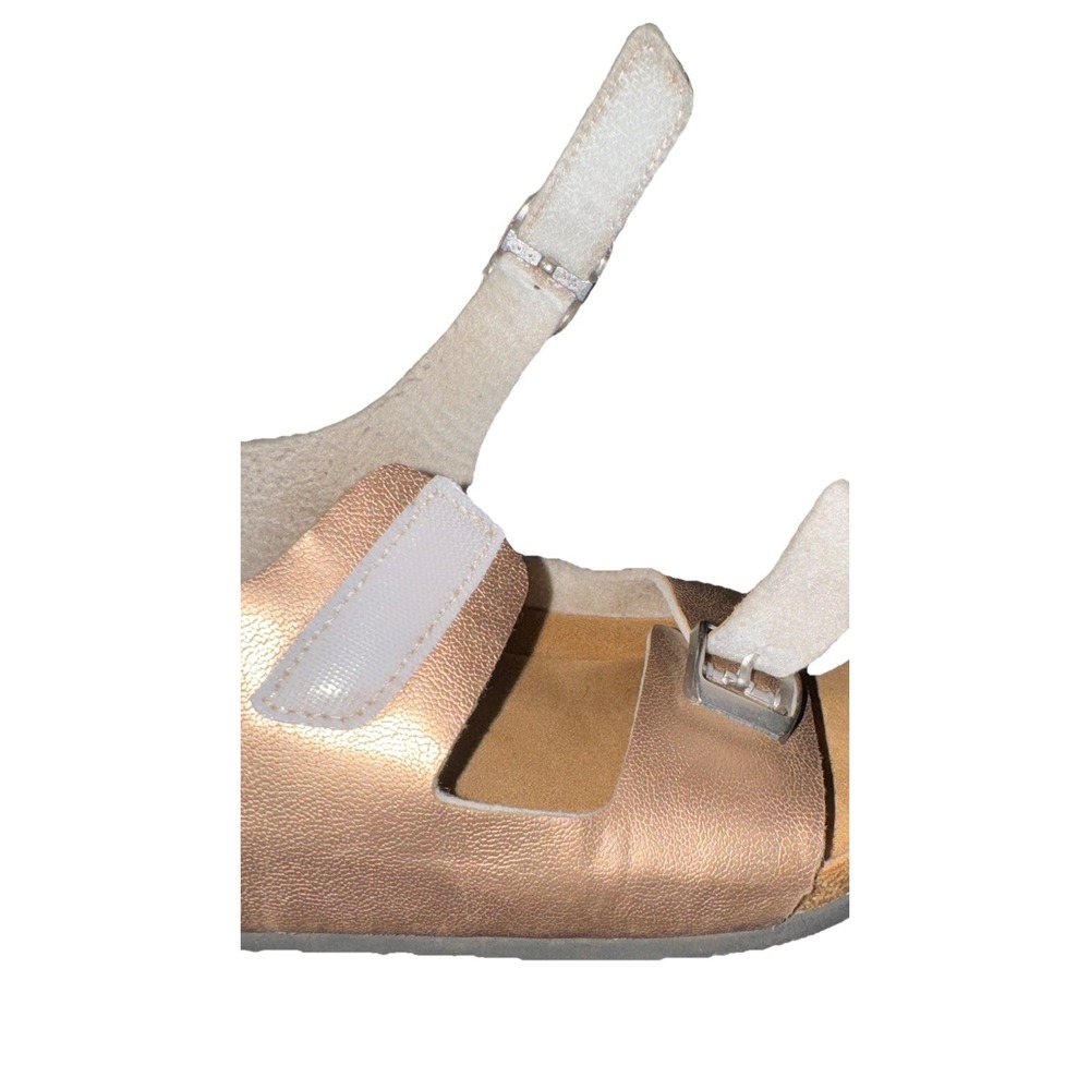Torotto Comfort Sandals Metallic Rose Gold Sling Back Hook Loop Women's 37 - Picture 7 of 16